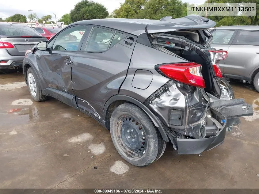 JTNKHMBXXM1113503 2021 Toyota C-Hr Le