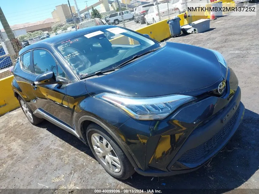 NMTKHMBX2MR137252 2021 Toyota C-Hr Le