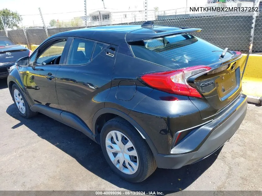 2021 Toyota C-Hr Le VIN: NMTKHMBX2MR137252 Lot: 40099096