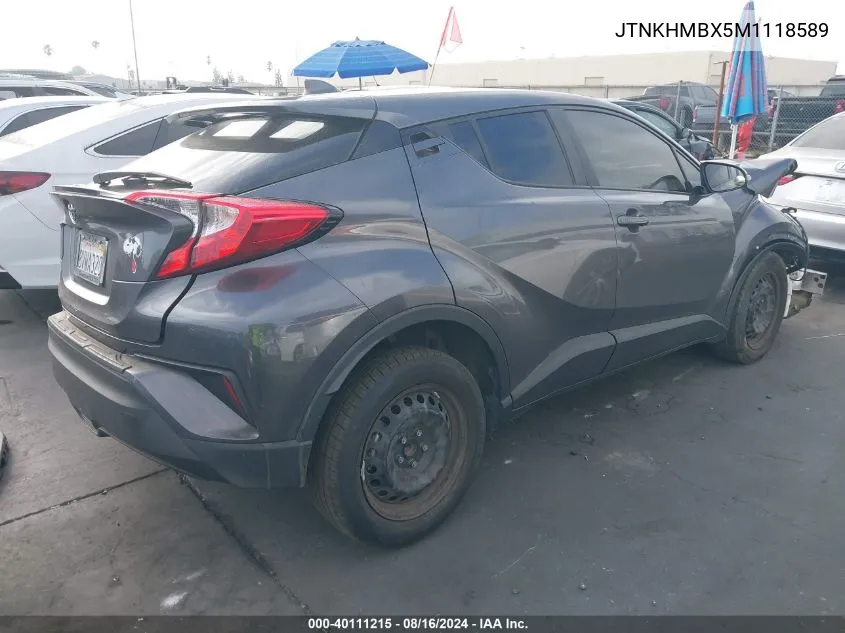 2021 Toyota C-Hr Le VIN: JTNKHMBX5M1118589 Lot: 40111215