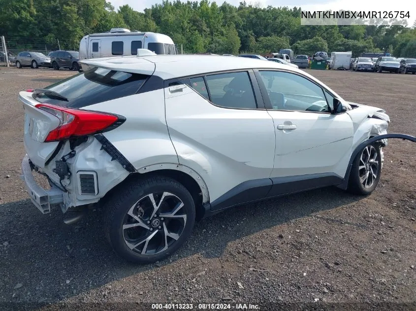 NMTKHMBX4MR126754 2021 Toyota C-Hr Xle