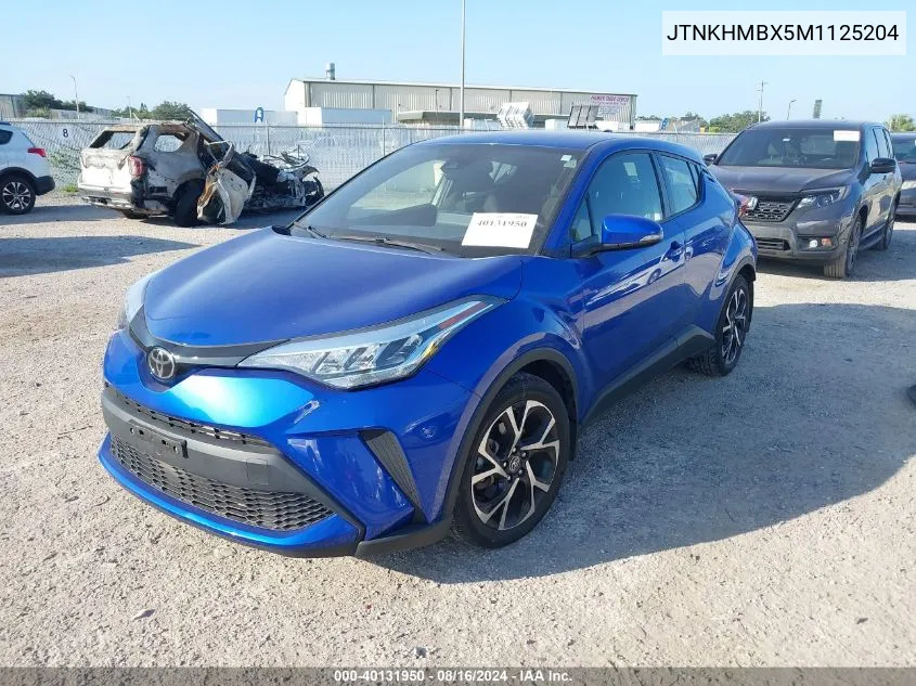 2021 Toyota C-Hr Xle VIN: JTNKHMBX5M1125204 Lot: 40131950