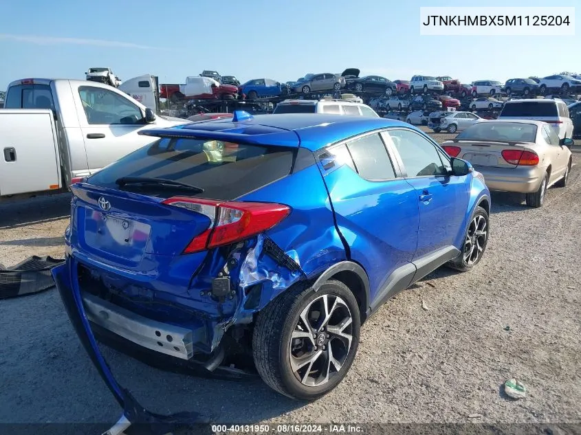 2021 Toyota C-Hr Xle VIN: JTNKHMBX5M1125204 Lot: 40131950