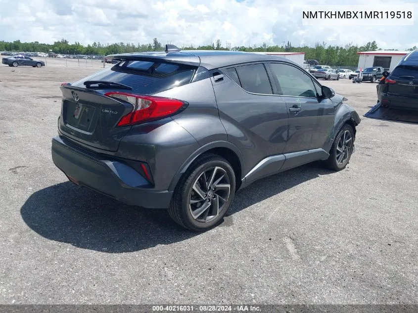 NMTKHMBX1MR119518 2021 Toyota C-Hr Limited