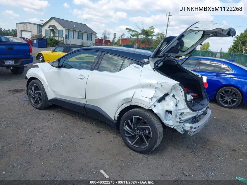 2021 Toyota C-Hr Limited VIN: JTNKHMBX5M1122268 Lot: 40322273