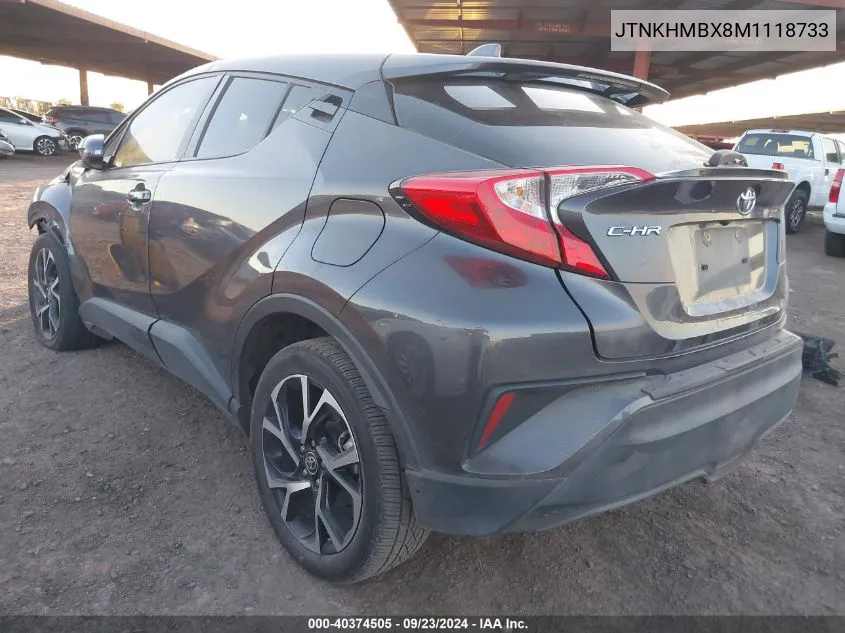 2021 Toyota C-Hr Xle VIN: JTNKHMBX8M1118733 Lot: 40374505