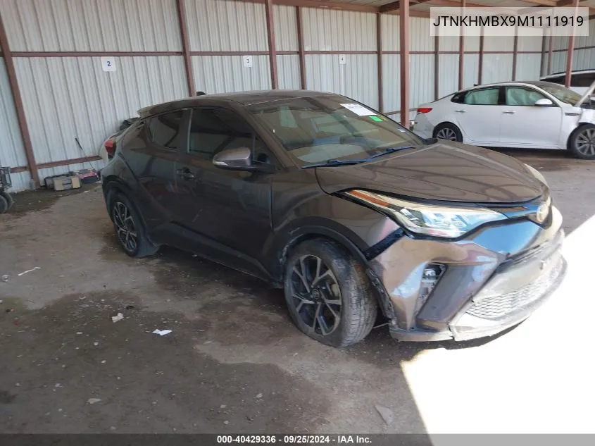 2021 Toyota C-Hr Xle VIN: JTNKHMBX9M1111919 Lot: 40429336