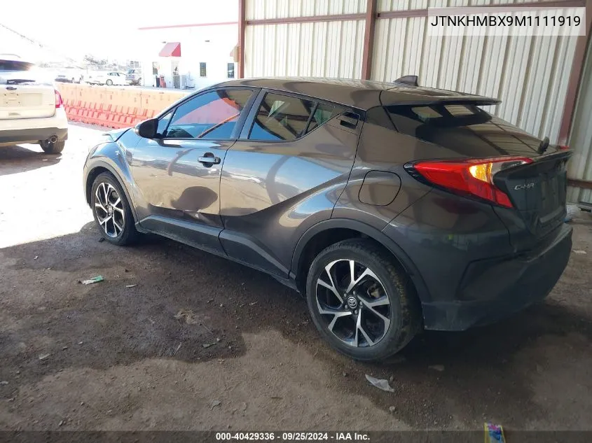 2021 Toyota C-Hr Xle VIN: JTNKHMBX9M1111919 Lot: 40429336