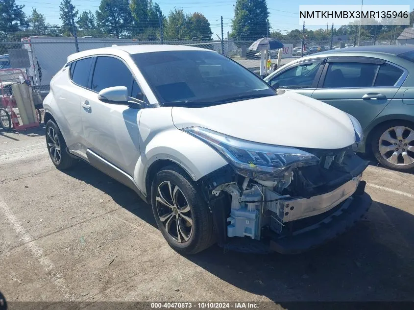 NMTKHMBX3MR135946 2021 Toyota C-Hr Le