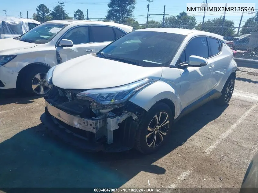 NMTKHMBX3MR135946 2021 Toyota C-Hr Le