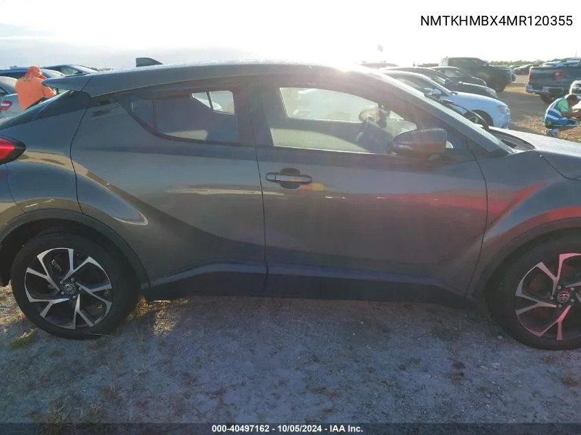 2021 Toyota C-Hr Xle/Le/Night Shade/Limite VIN: NMTKHMBX4MR120355 Lot: 40497162