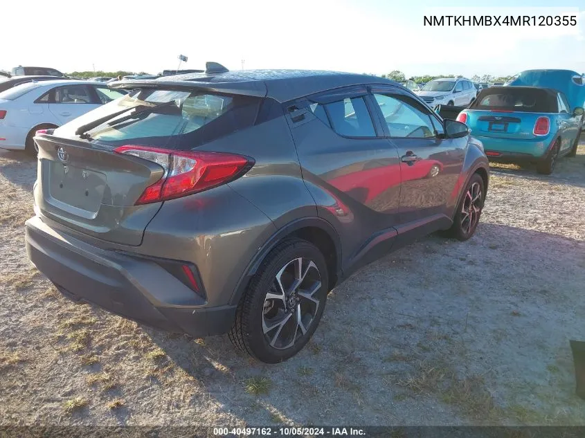 2021 Toyota C-Hr Xle/Le/Night Shade/Limite VIN: NMTKHMBX4MR120355 Lot: 40497162