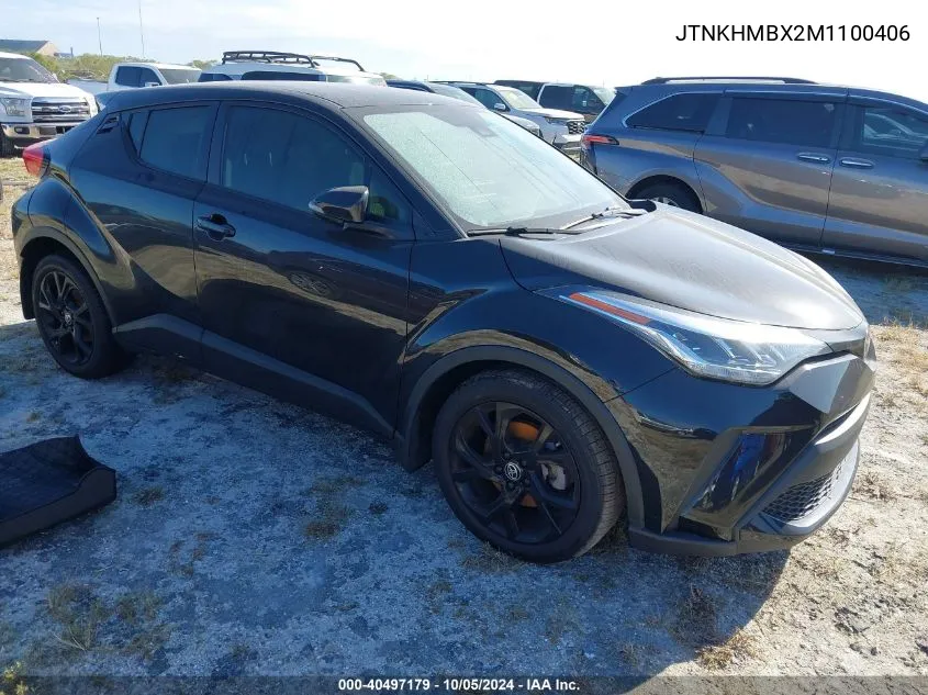 2021 Toyota C-Hr Xle/Le/Night Shade/Limite VIN: JTNKHMBX2M1100406 Lot: 40497179