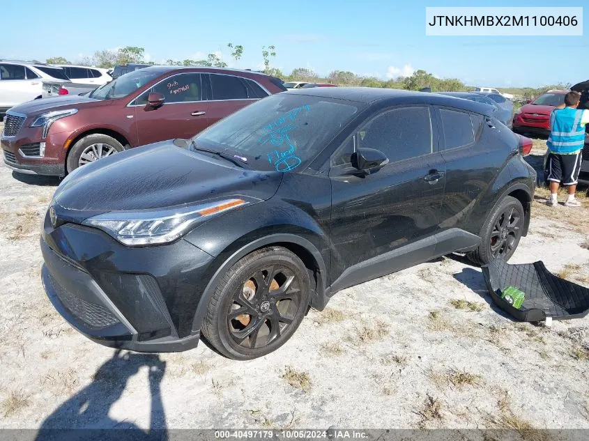 2021 Toyota C-Hr Xle/Le/Night Shade/Limite VIN: JTNKHMBX2M1100406 Lot: 40497179