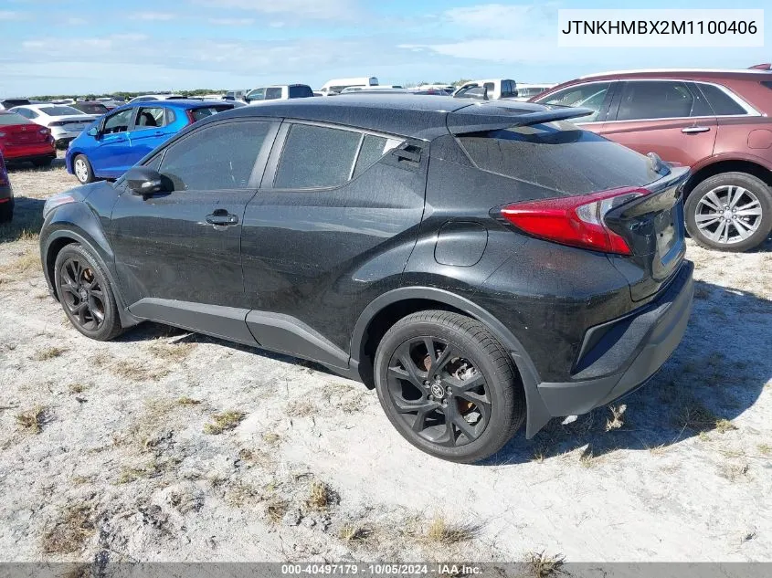 2021 Toyota C-Hr Xle/Le/Night Shade/Limite VIN: JTNKHMBX2M1100406 Lot: 40497179