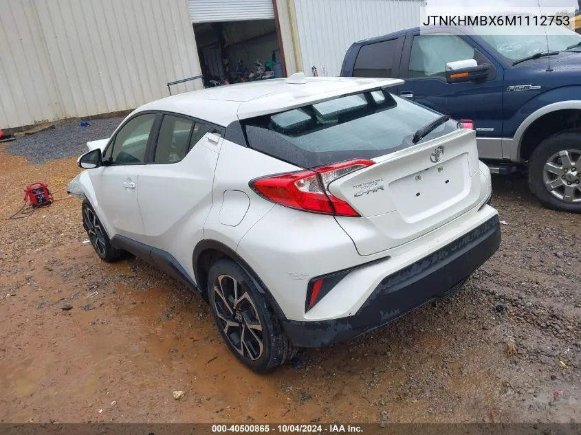 2021 Toyota C-Hr Xle VIN: JTNKHMBX6M1112753 Lot: 40500865