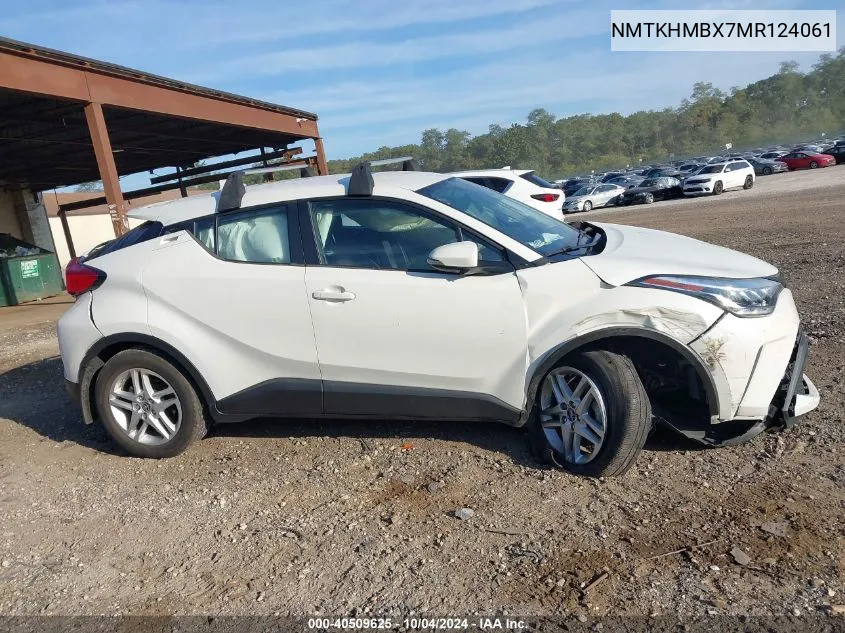 2021 Toyota C-Hr Le VIN: NMTKHMBX7MR124061 Lot: 40509625