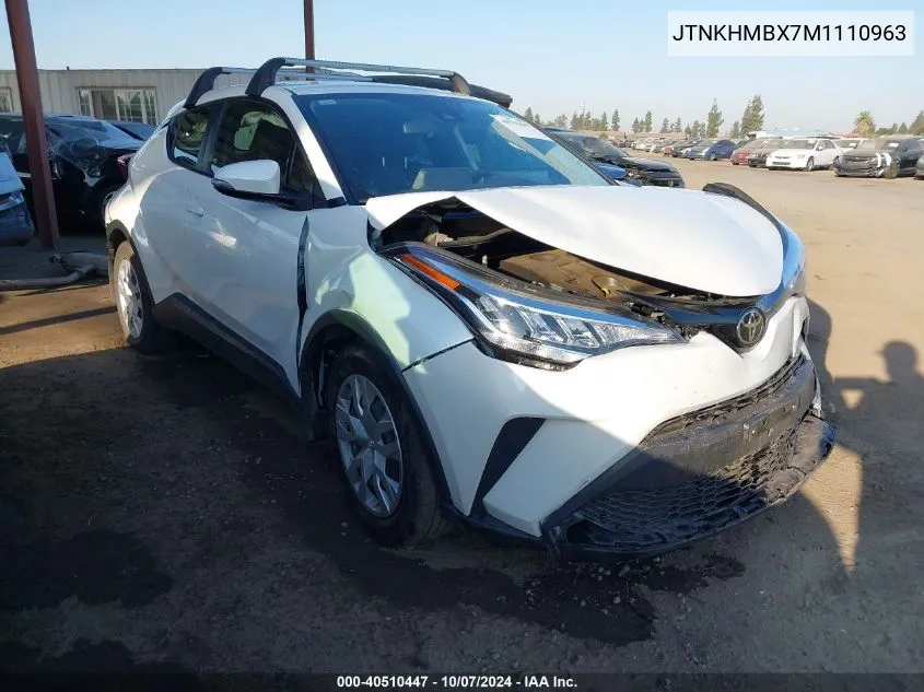 2021 Toyota C-Hr Xle/Le/Night Shade/Limite VIN: JTNKHMBX7M1110963 Lot: 40510447