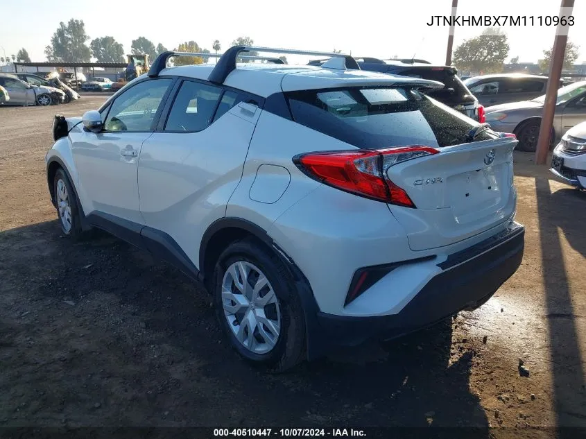 2021 Toyota C-Hr Xle/Le/Night Shade/Limite VIN: JTNKHMBX7M1110963 Lot: 40510447