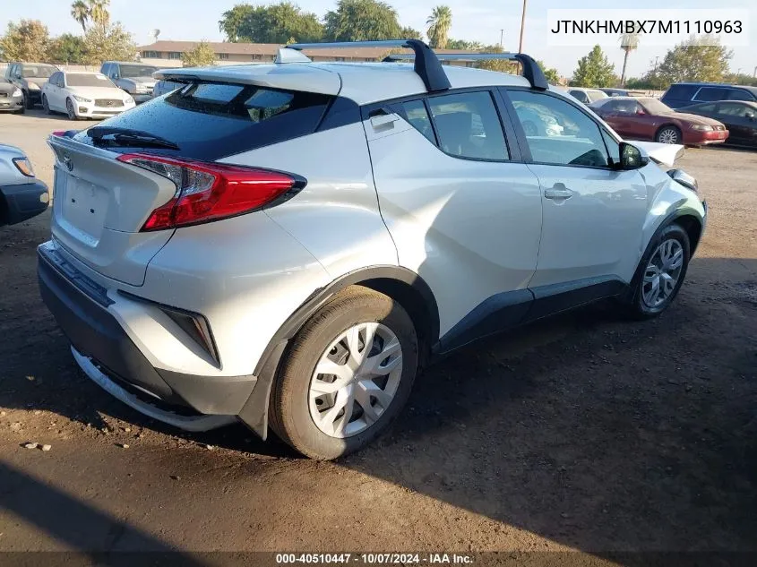 2021 Toyota C-Hr Xle/Le/Night Shade/Limite VIN: JTNKHMBX7M1110963 Lot: 40510447