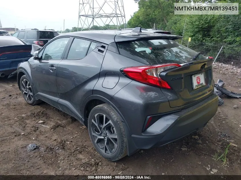 2021 Toyota C-Hr Xle VIN: NMTKHMBX7MR139451 Lot: 40516065