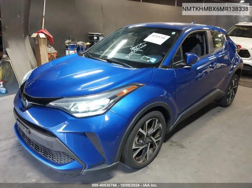 2021 Toyota C-Hr Xle VIN: NMTKHMBX6MR138338 Lot: 40535766