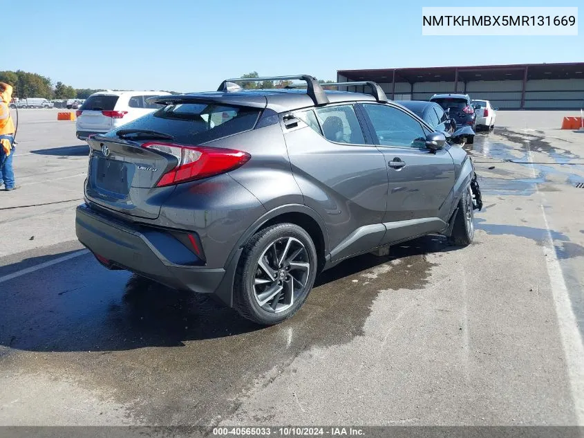 2021 Toyota C-Hr Limited VIN: NMTKHMBX5MR131669 Lot: 40565033