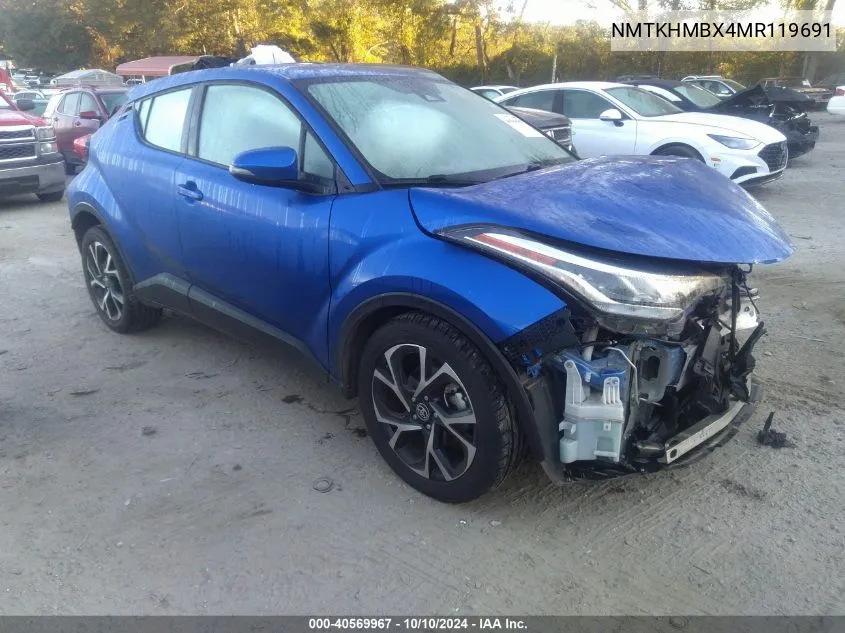 2021 Toyota C-Hr Xle VIN: NMTKHMBX4MR119691 Lot: 40569967