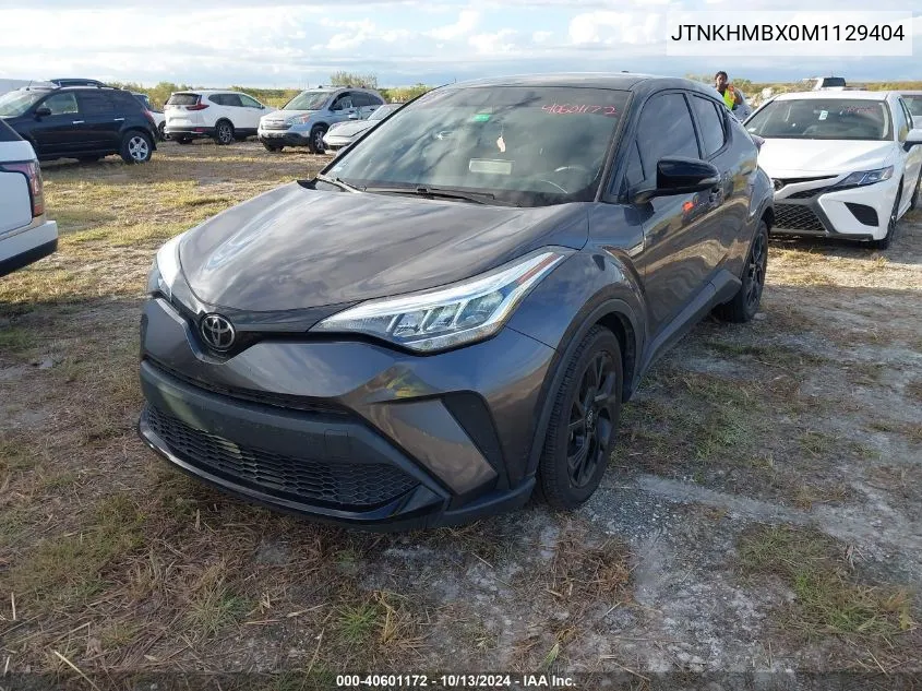 2021 Toyota C-Hr Nightshade Edition VIN: JTNKHMBX0M1129404 Lot: 40601172