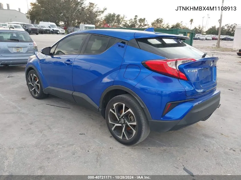 2021 Toyota C-Hr Xle VIN: JTNKHMBX4M1108913 Lot: 40721171