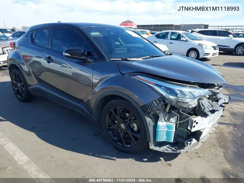 2021 Toyota C-Hr Nightshade Edition VIN: JTNKHMBX1M1118993 Lot: 40756883