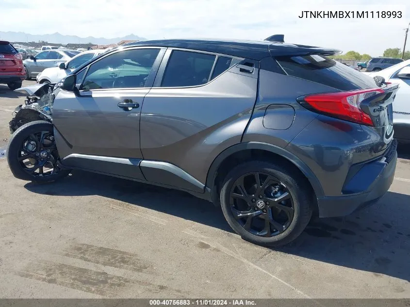 2021 Toyota C-Hr Nightshade Edition VIN: JTNKHMBX1M1118993 Lot: 40756883