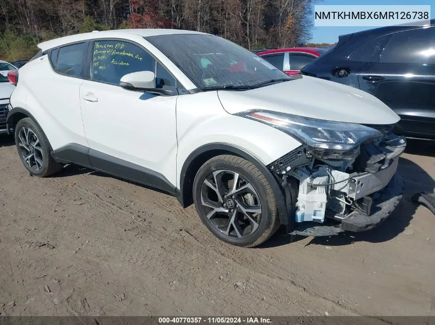 2021 Toyota C-Hr Xle VIN: NMTKHMBX6MR126738 Lot: 40770357