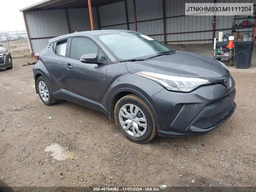 2021 Toyota C-Hr Le VIN: JTNKHMBX1M1111204 Lot: 40794062