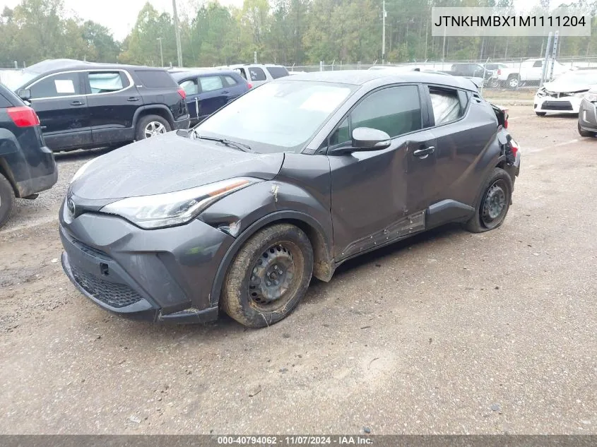 2021 Toyota C-Hr Le VIN: JTNKHMBX1M1111204 Lot: 40794062