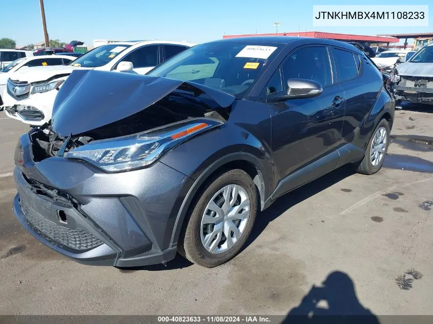 2021 Toyota C-Hr Le VIN: JTNKHMBX4M1108233 Lot: 40823633