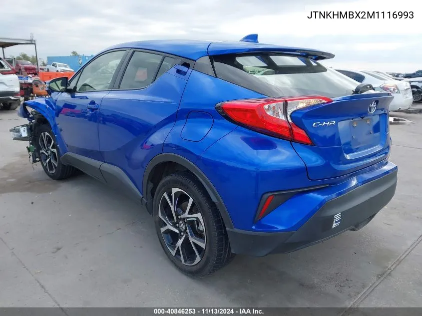 2021 Toyota C-Hr Xle VIN: JTNKHMBX2M1116993 Lot: 40846253