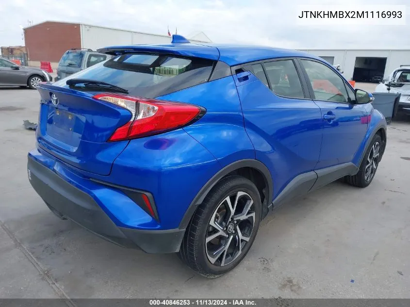 2021 Toyota C-Hr Xle VIN: JTNKHMBX2M1116993 Lot: 40846253