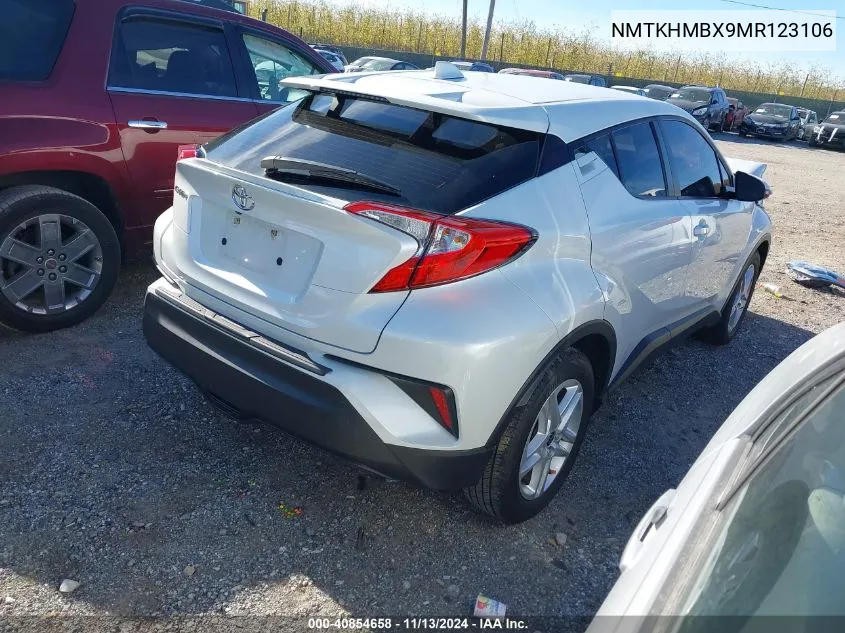 2021 Toyota C-Hr Le VIN: NMTKHMBX9MR123106 Lot: 40854658