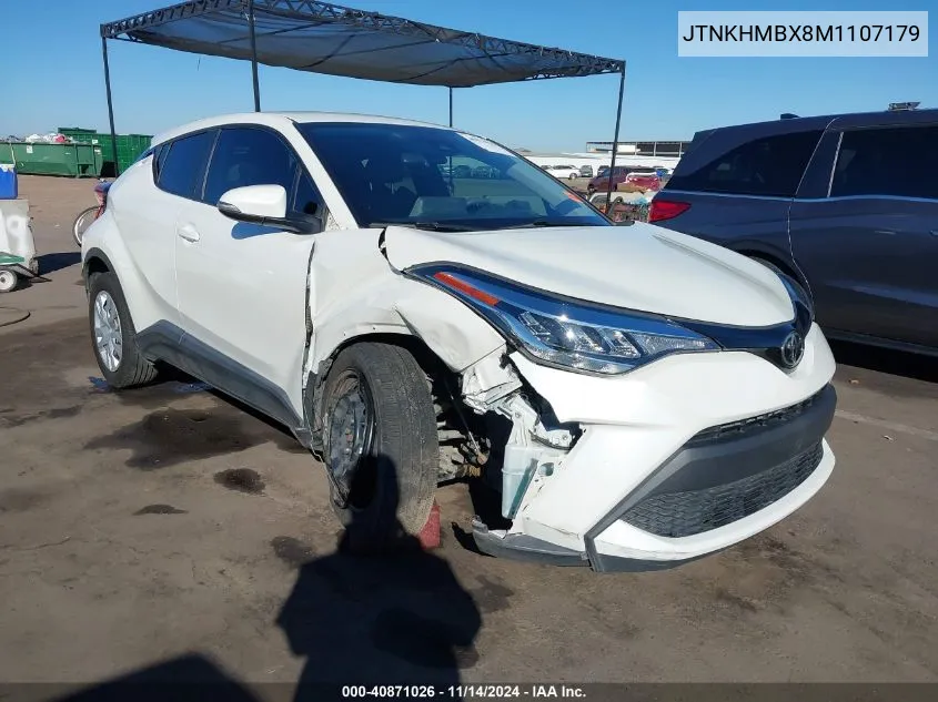 2021 Toyota C-Hr Le VIN: JTNKHMBX8M1107179 Lot: 40871026