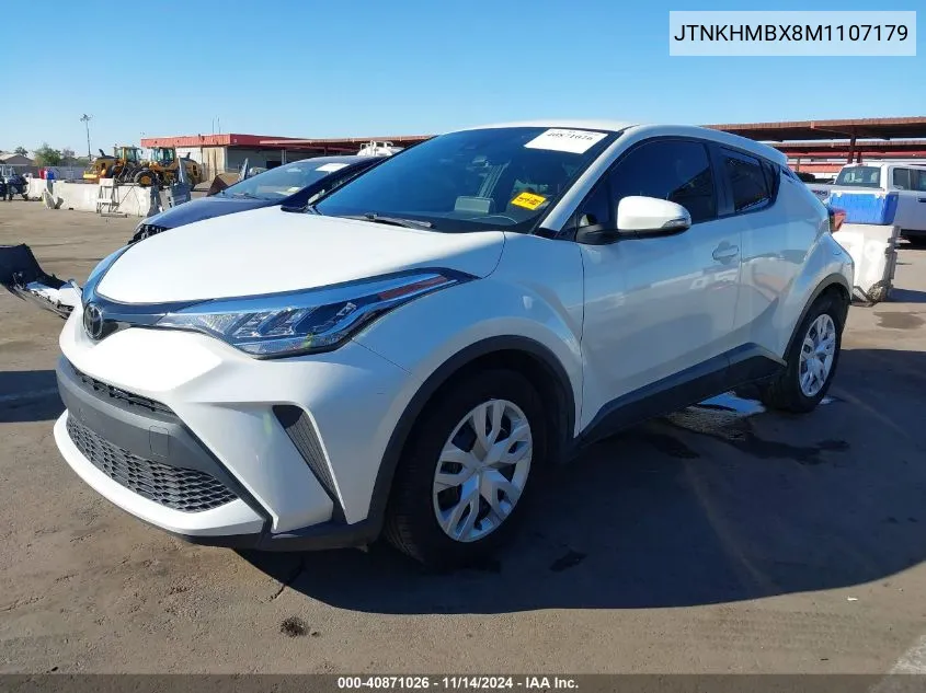 2021 Toyota C-Hr Le VIN: JTNKHMBX8M1107179 Lot: 40871026