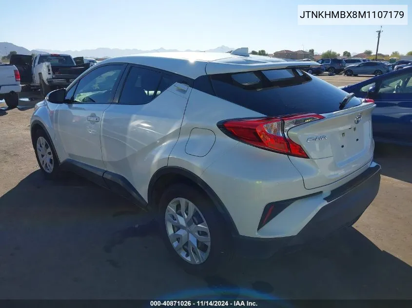 2021 Toyota C-Hr Le VIN: JTNKHMBX8M1107179 Lot: 40871026