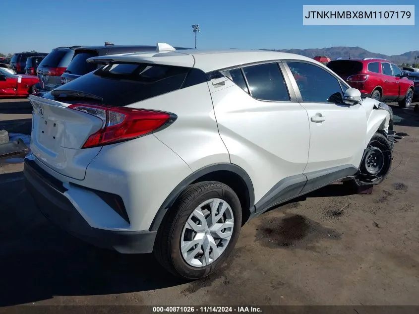 2021 Toyota C-Hr Le VIN: JTNKHMBX8M1107179 Lot: 40871026