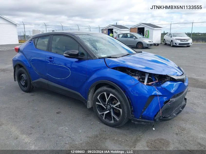 2022 Toyota C-Hr Xle Premium VIN: JTNKHMBX6N1133555 Lot: 12108653