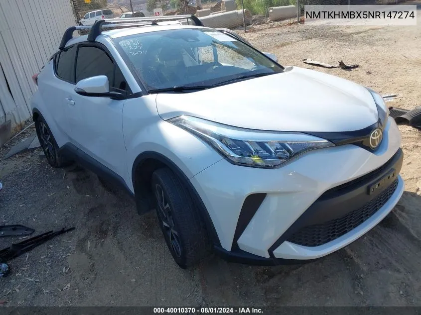 2022 Toyota C-Hr Xle VIN: NMTKHMBX5NR147274 Lot: 40010370