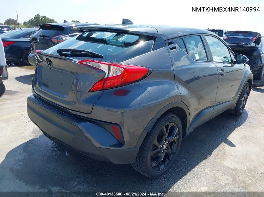 2022 Toyota C-Hr Xle VIN: NMTKHMBX4NR140994 Lot: 40133506