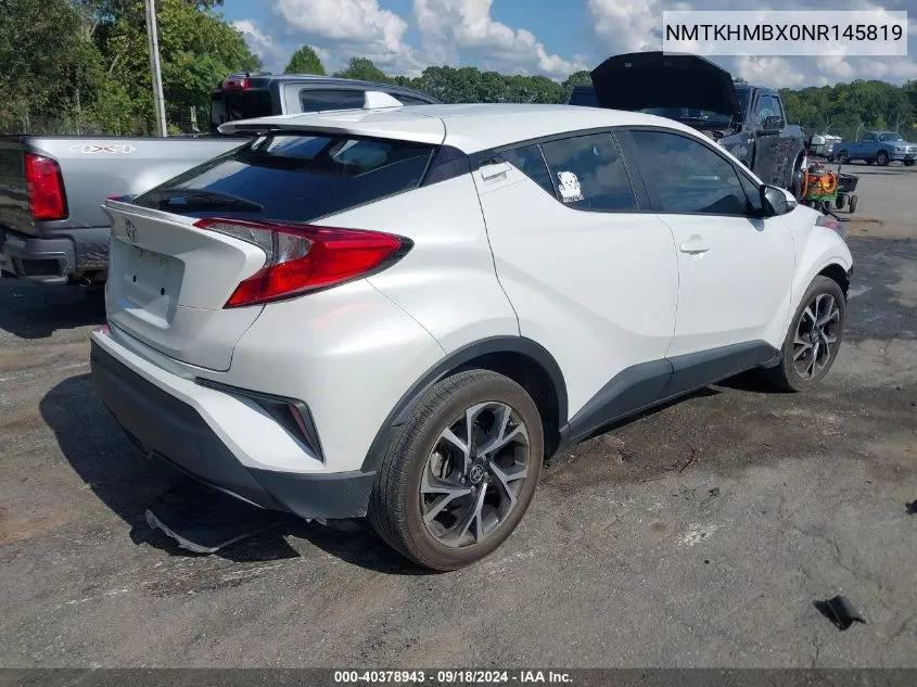 2022 Toyota C-Hr Xle VIN: NMTKHMBX0NR145819 Lot: 40378943