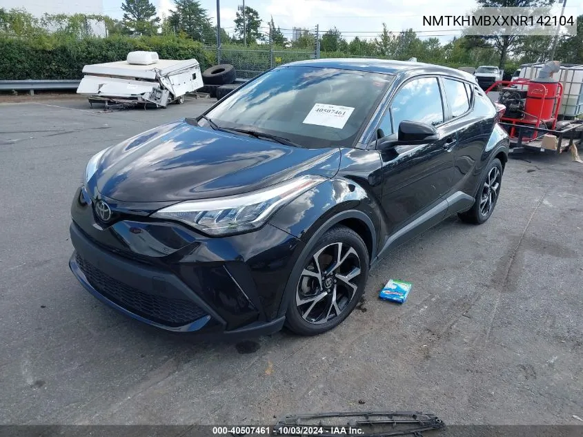 2022 Toyota C-Hr Xle VIN: NMTKHMBXXNR142104 Lot: 40507461