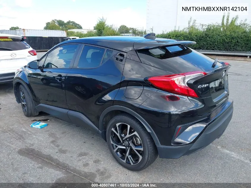 2022 Toyota C-Hr Xle VIN: NMTKHMBXXNR142104 Lot: 40507461