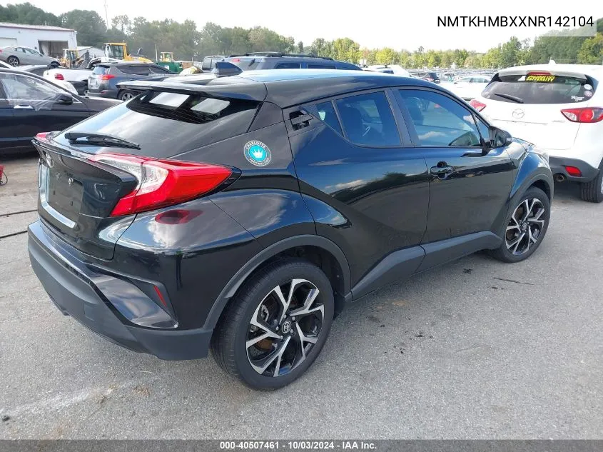 2022 Toyota C-Hr Xle VIN: NMTKHMBXXNR142104 Lot: 40507461